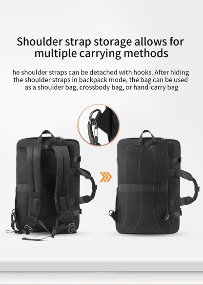 Tigernu brand new T-B9815 waterproof multifunctional men's backpack that combines shoulder crossbody and hand-carry options