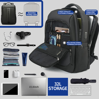 Hot sell Tigernu T-B9600 15.6 17 backpack wholesale computer bag anti theft travel laptop backpack with type c usb charging port bulletproof