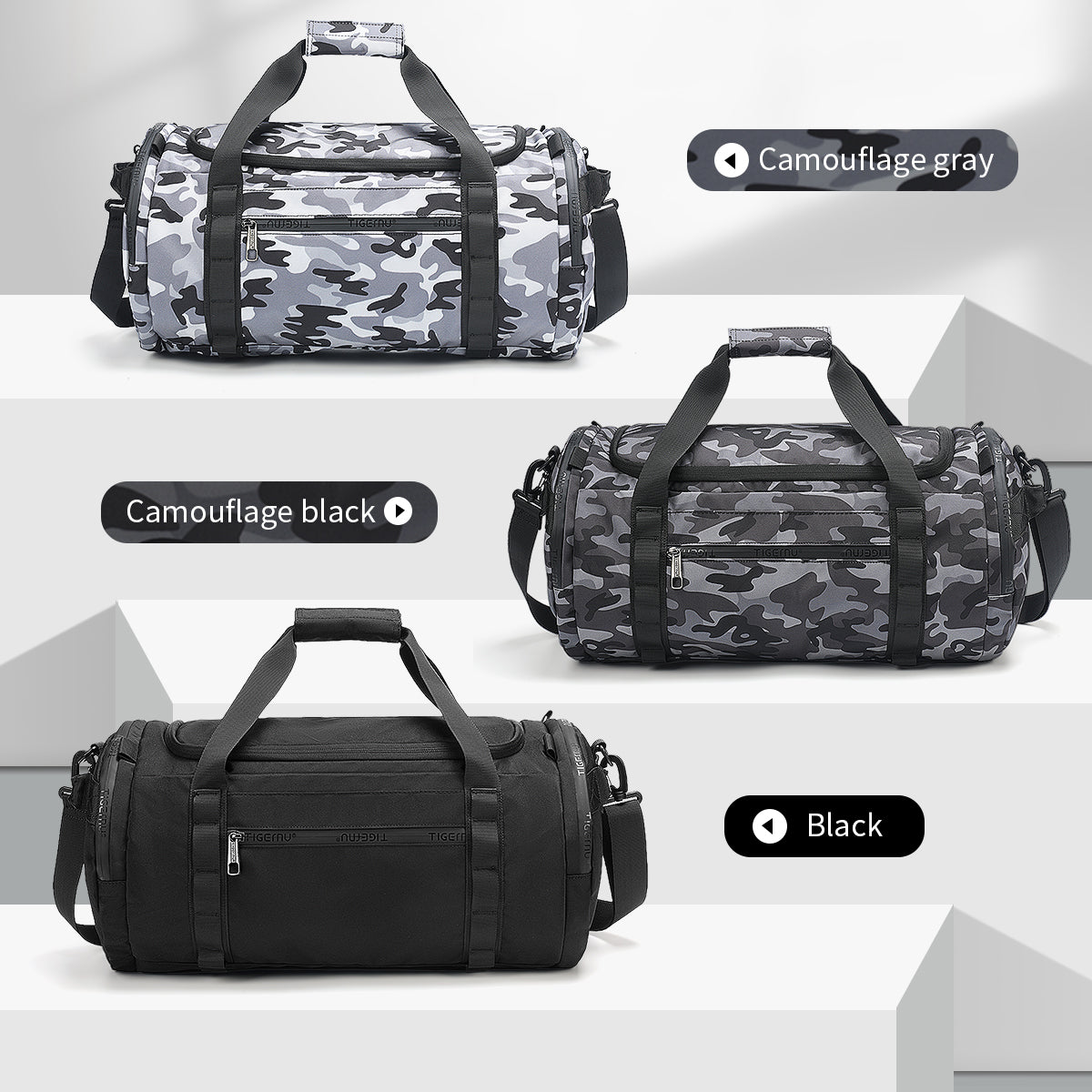 Tigernu brand new travel fitness trendy and fashionable gym waterproof bag with shoes compartments