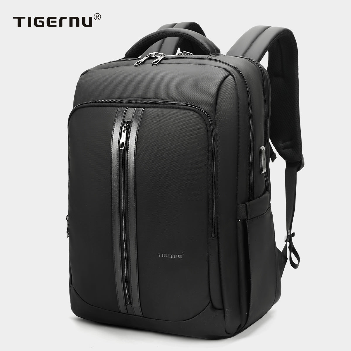 Hot sell Tigernu T-B9600 15.6 17 backpack wholesale computer bag anti theft travel laptop backpack with type c usb charging port bulletproof