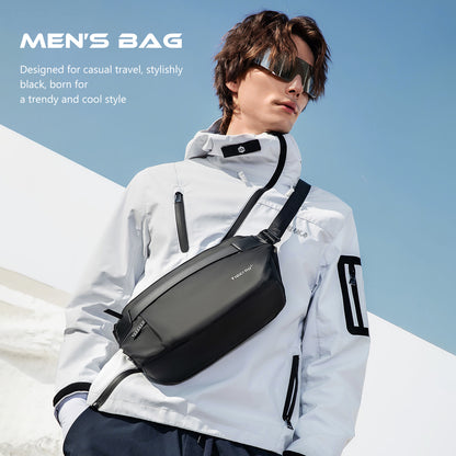 TIGERNU men's waterproof trend fashion casual crossbody bag