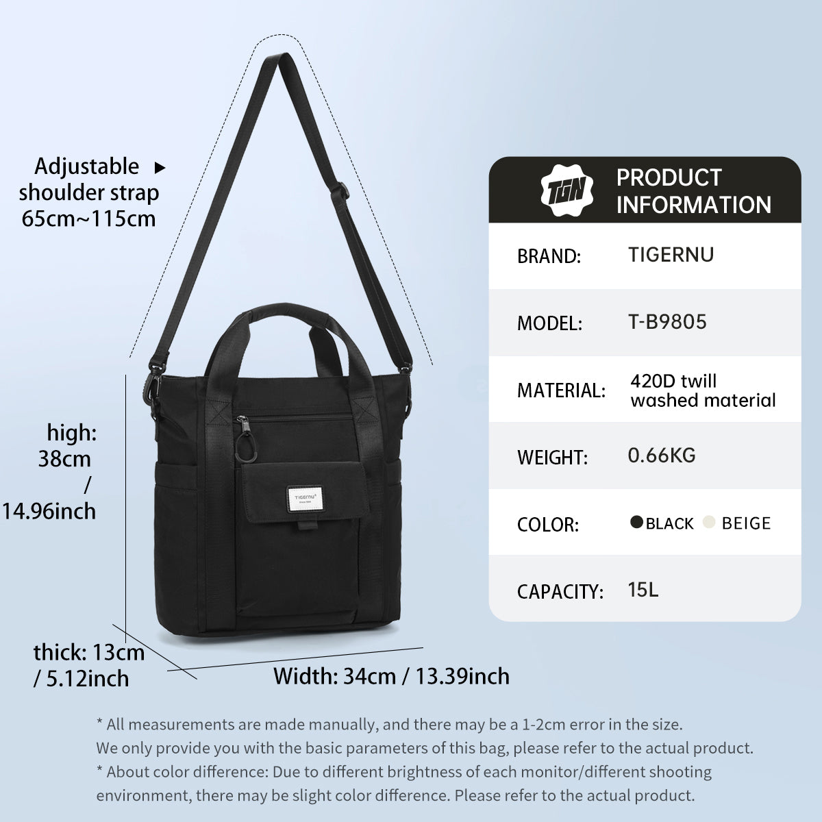 Tigernu new T-B9805 Multi-functional leisure large capacity laptop backpack