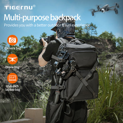 TIGERNU New T-B9235 Multi-Purpose Camera Drone Laptop Backpack